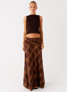Karolina Maxi Skirt - Plaid | Peppermayo (Global)
