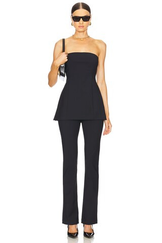 Bennet Tech Suiting Top in Black | Revolve Clothing (Global)