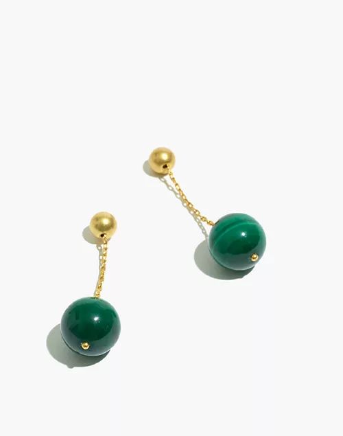Stone Bead Drop Earrings | Madewell