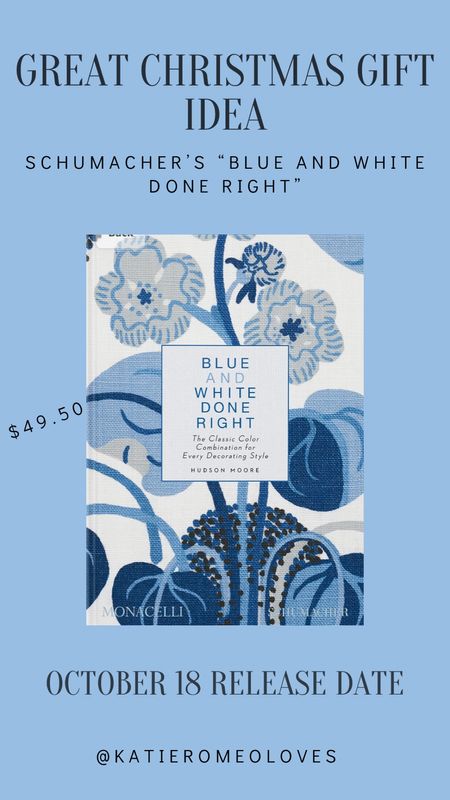 If you are a blue and white lover, you need this book! Pre-order now and order a copy for yourself or someone else who loves blue and white! Great gift idea! 

#LTKFind #LTKhome #LTKunder100