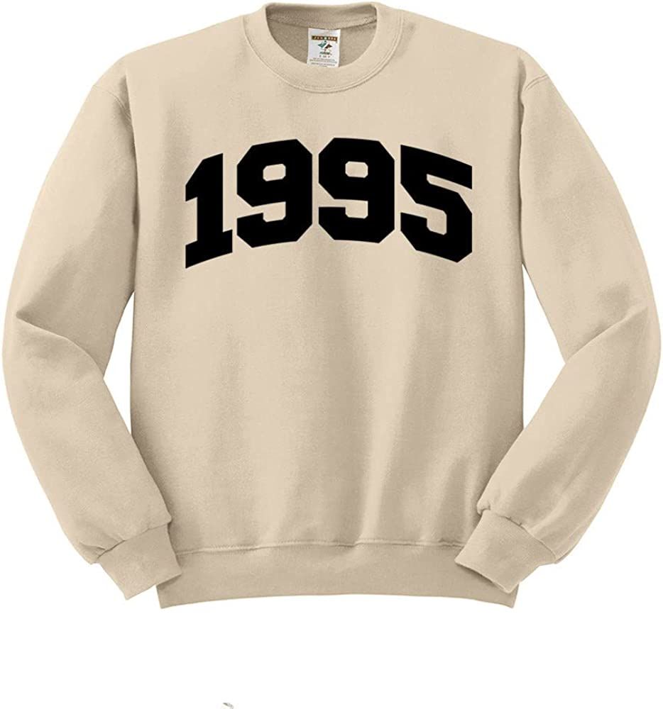TeesAndTankYou 1995 College Style Sweatshirt Unisex | Amazon (US)