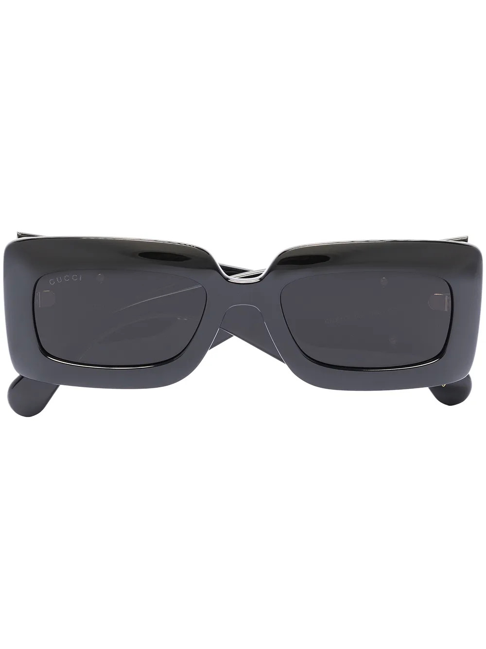 Gucci Eyewear Double G rectangle-frame Sunglasses - Farfetch | Farfetch Global