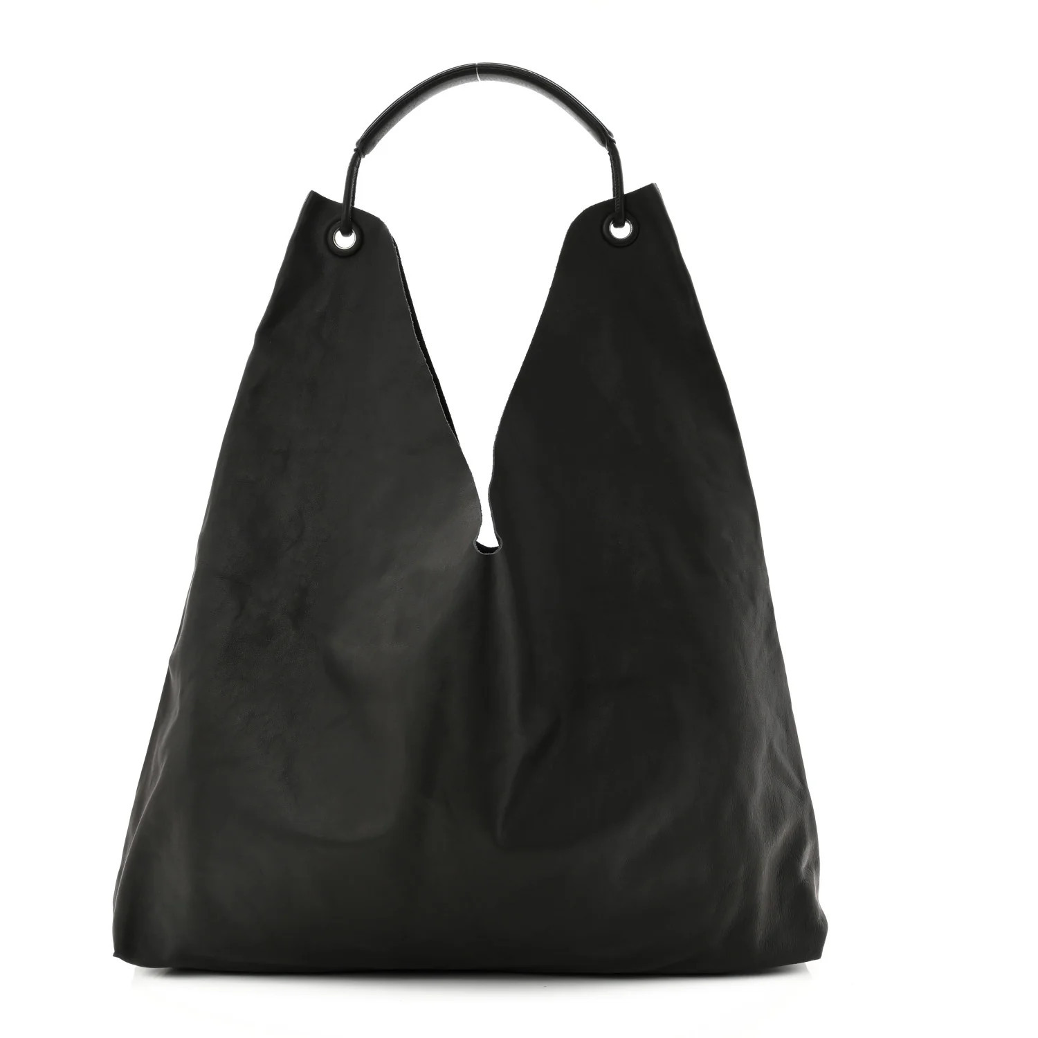 The Row Lambskin Bindle Three Bag Black | FASHIONPHILE (US)