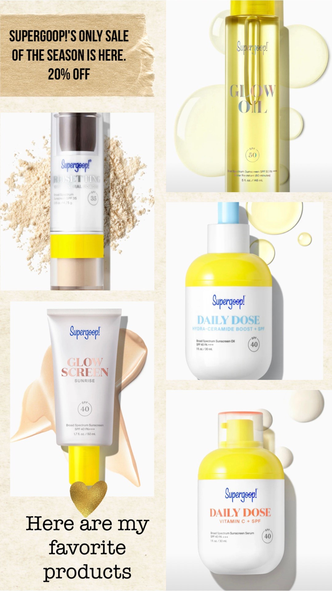 Supergoop!'s only sale of the season is here. 
20% off 

#LTKBeauty #LTKSaleAlert #LTKTravel