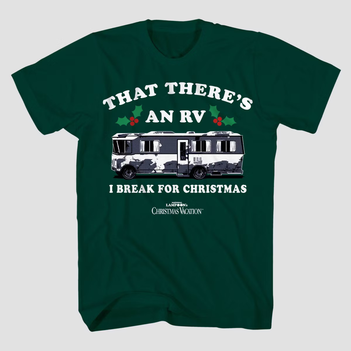 Men's Christmas Vacation Short Sleeve Graphic T-Shirt - Dark Green | Target