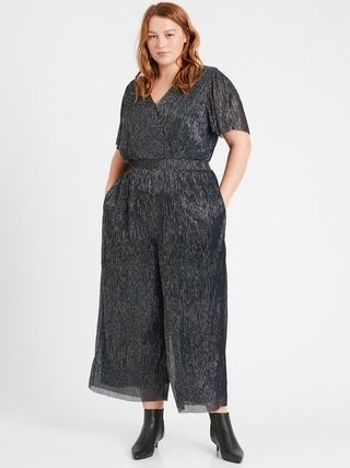 Metallic Cropped Jumpsuit | Banana Republic (US)