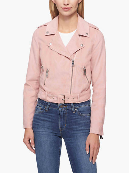 Levi's Faux Suede Moto Jacket - Women's L | LEVI'S (US)