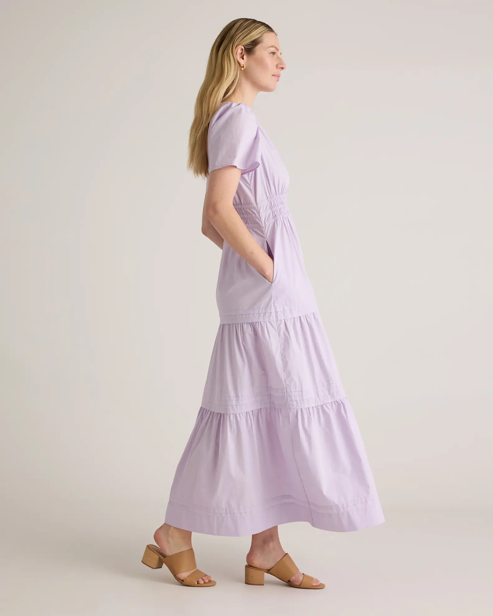 100% Organic Cotton Tiered Maxi Dress | Quince