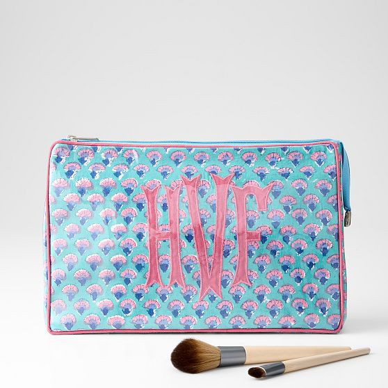 Clear Coated Applique Pouch | Mark and Graham