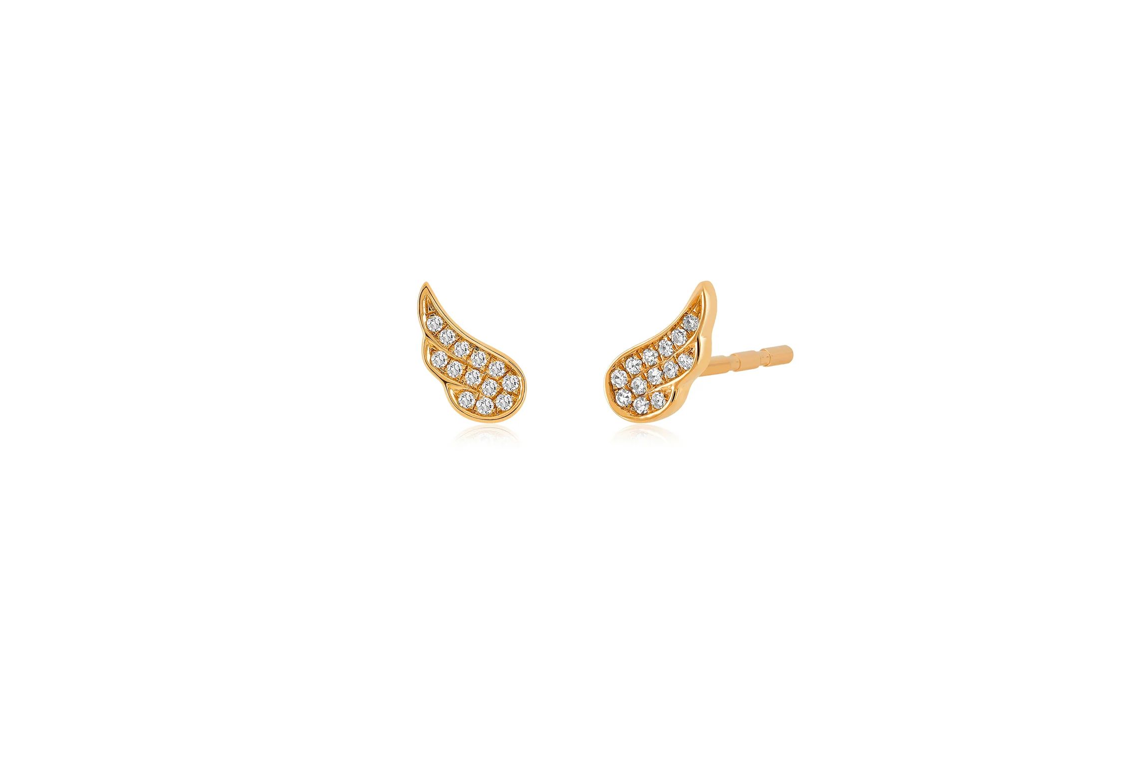 Baby Diamond Angel Wing Stud Earring | EF Collection