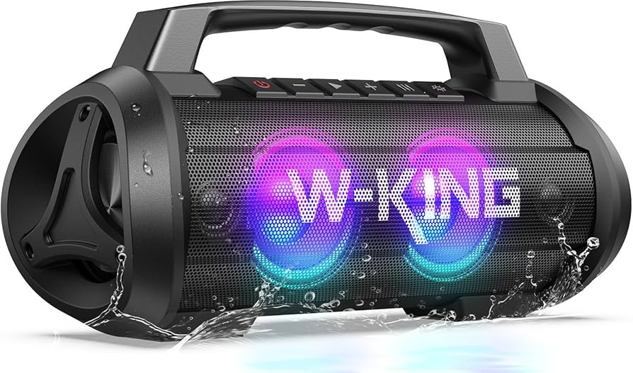 W-KING Portable Speakers Bluetooth Wireless, 120W Max Loudest Bluetooth Speaker, IPX6 Waterproof ... | Amazon (US)