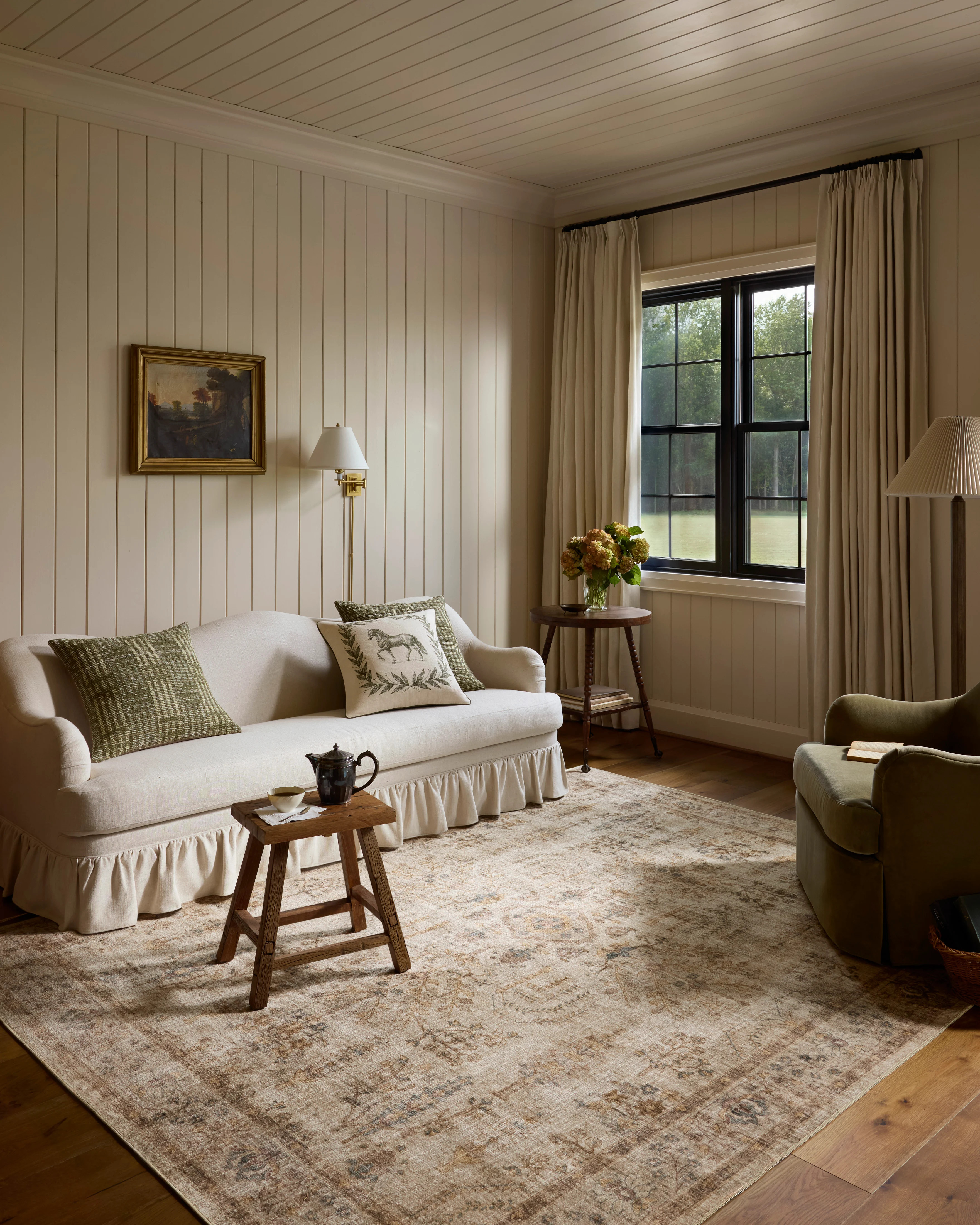 Chris Loves Julia x Loloi-Ramona-ROA-03-Ivory | Rugs Direct