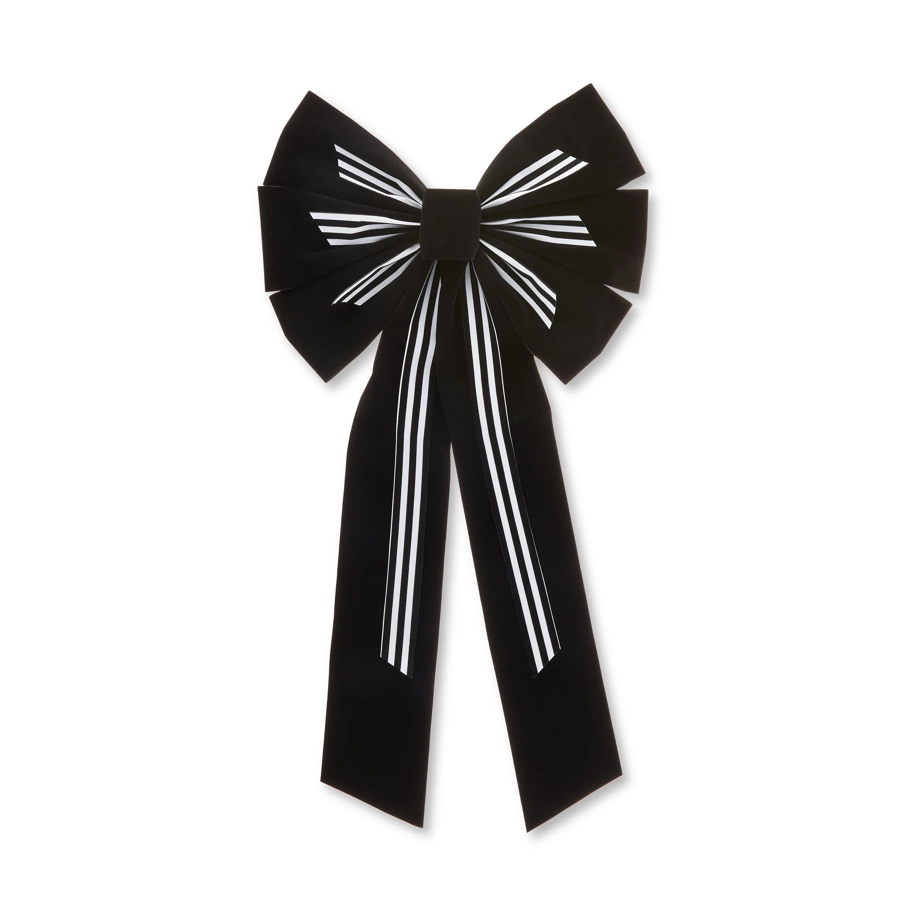 Accent Bow, Black White Stripes, 23 in, by Holiday Time | Walmart (US)