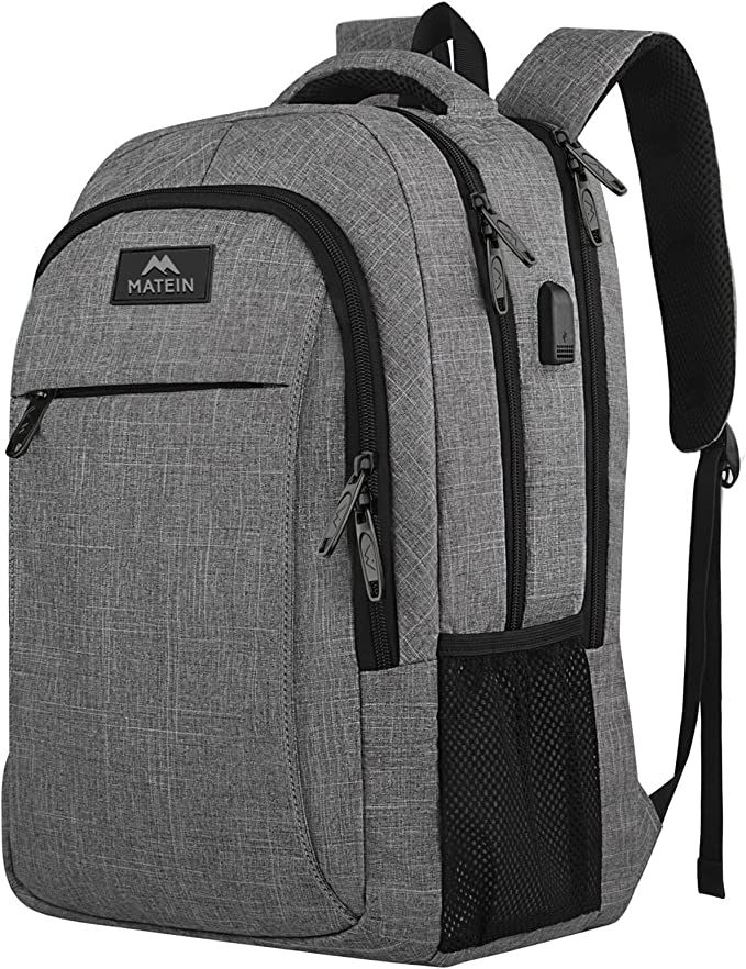 MATEIN Travel Laptop Backpack, Business Anti Theft Slim Durable Laptop Backpack with USB Charging... | Amazon (US)