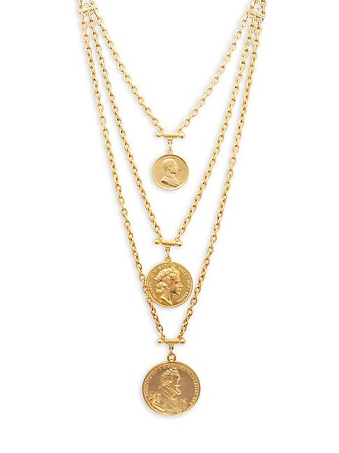 Layered Gold Coins Necklace | Saks Fifth Avenue OFF 5TH