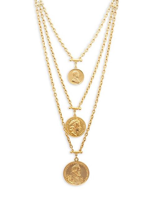 Layered Gold Coins Necklace | Saks Fifth Avenue OFF 5TH (Pmt risk)