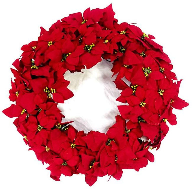 Celebrations Red Poinsettia Indoor Christmas Decor 24 in. | Walmart (US)