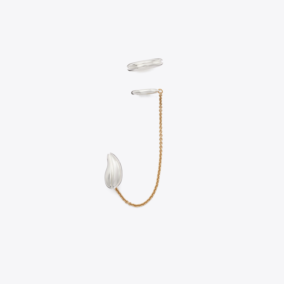 Tory Burch Pierced Chain Ear Cuff | Tory Burch (US)