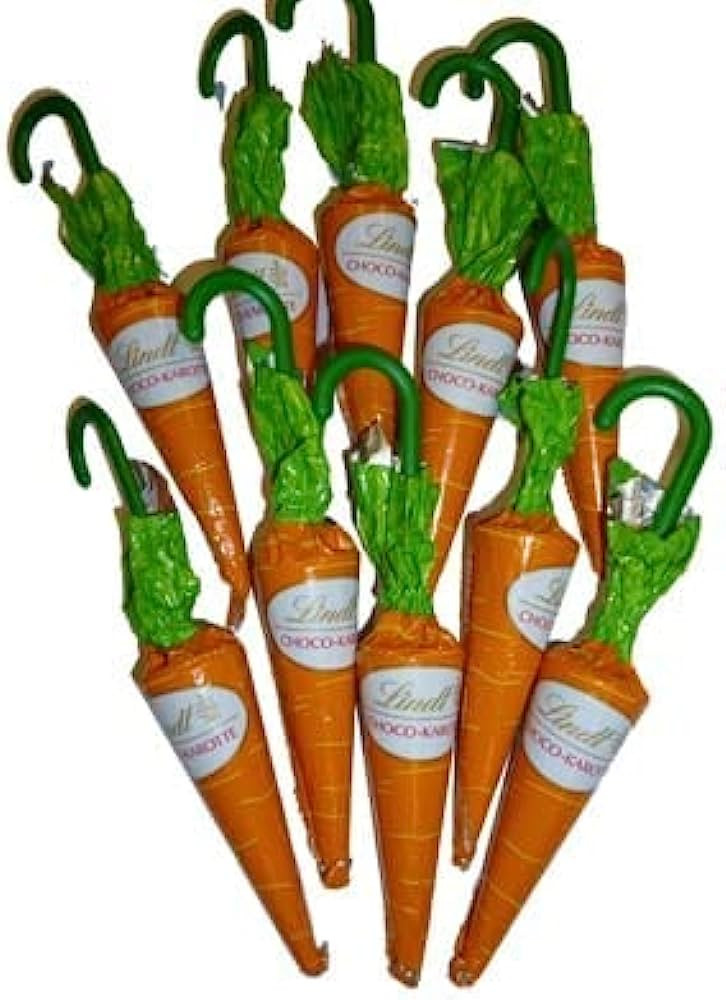 Lindt Milk Chocolate Carrots (Pack of 12) in green Display TundrasGift Box | Amazon (US)