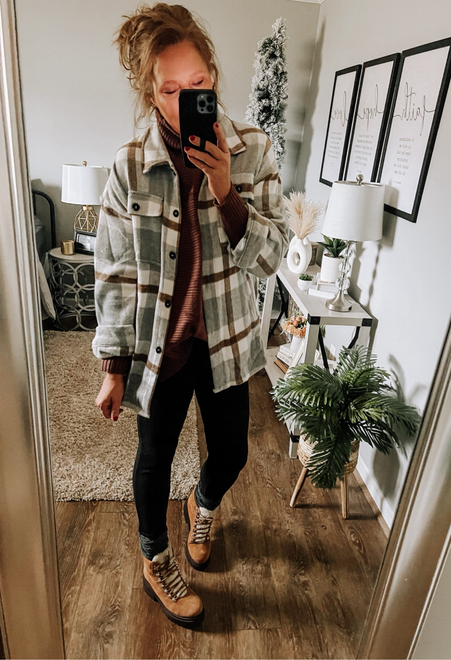 Casual winter outfit. Loving this shacket with the leggings and oversized pullover. The Marc Fisher boots are on clearance plus you can save more using code JOLLY at DSW. 

Casual outfit, winter jacket, winter shacket, shacket outfit, amazon fashion, Amazon finds, amazon best sellers, boots

#LTKstyletip #LTKfindsunder50 #LTKsalealert