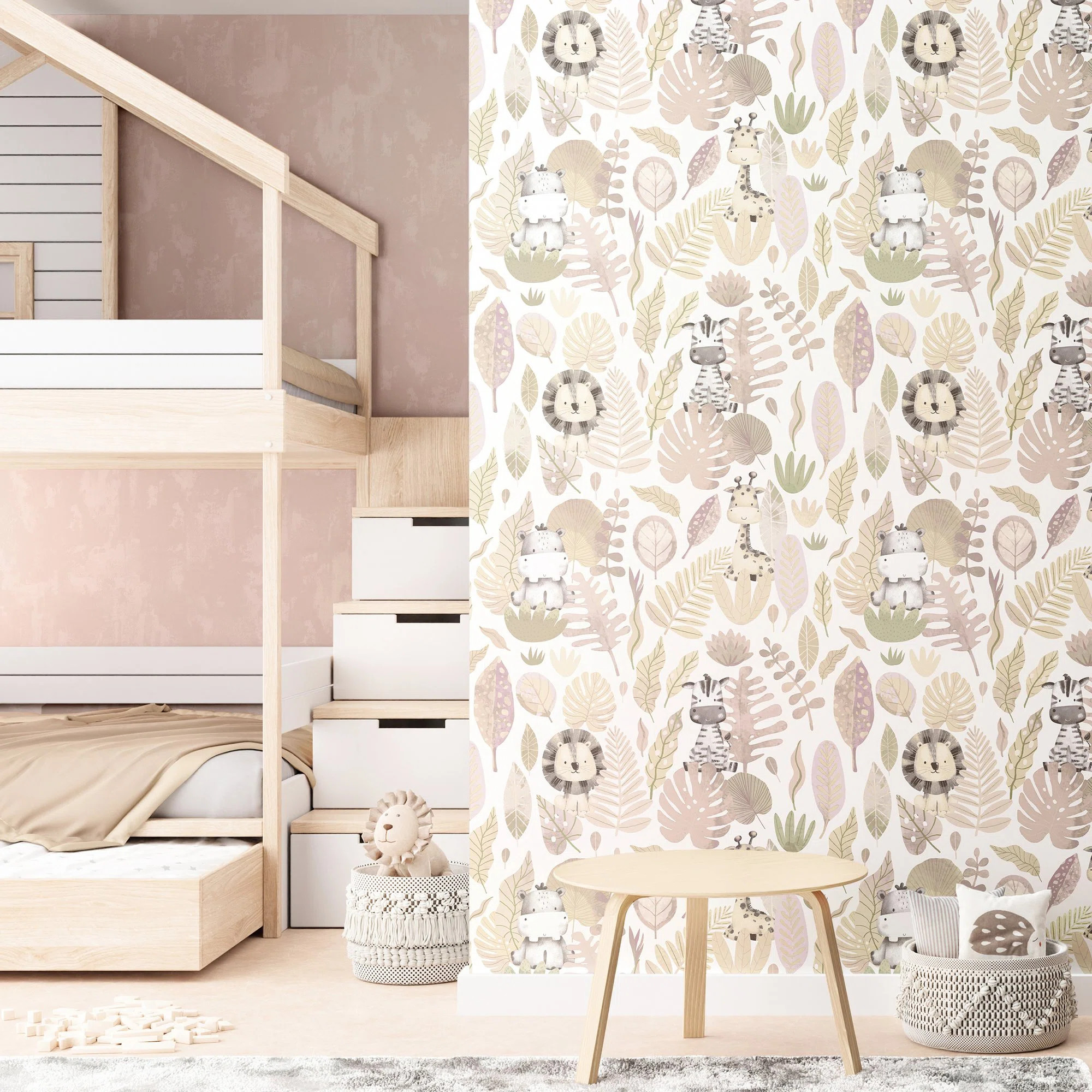 Little Explorers 2 Savannah Jungle Wallpaper Roll | Wayfair North America