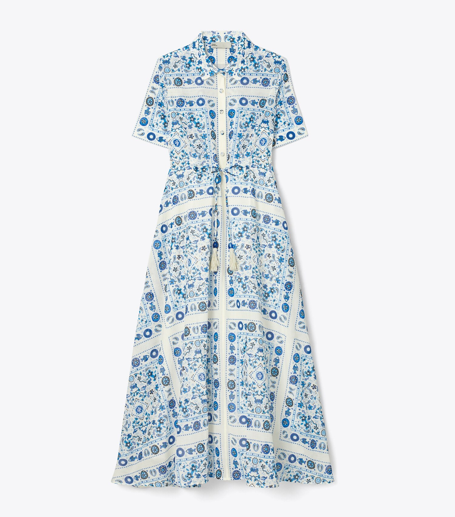 PRINTED COTTON SHIRTDRESS | Tory Burch (US)