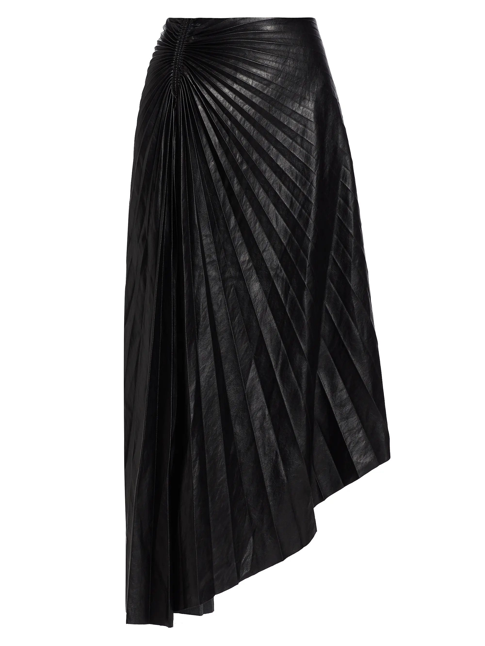 Tracy Faux-Leather Pleated Maxi Skirt | Saks Fifth Avenue