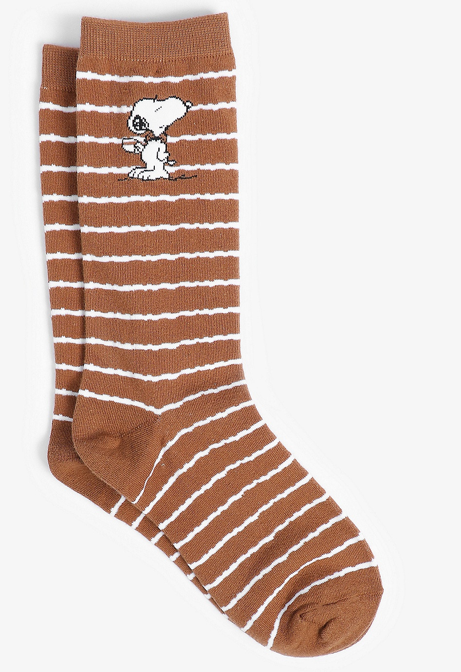 Fall Striped Snoopy Crew Socks | Maurices