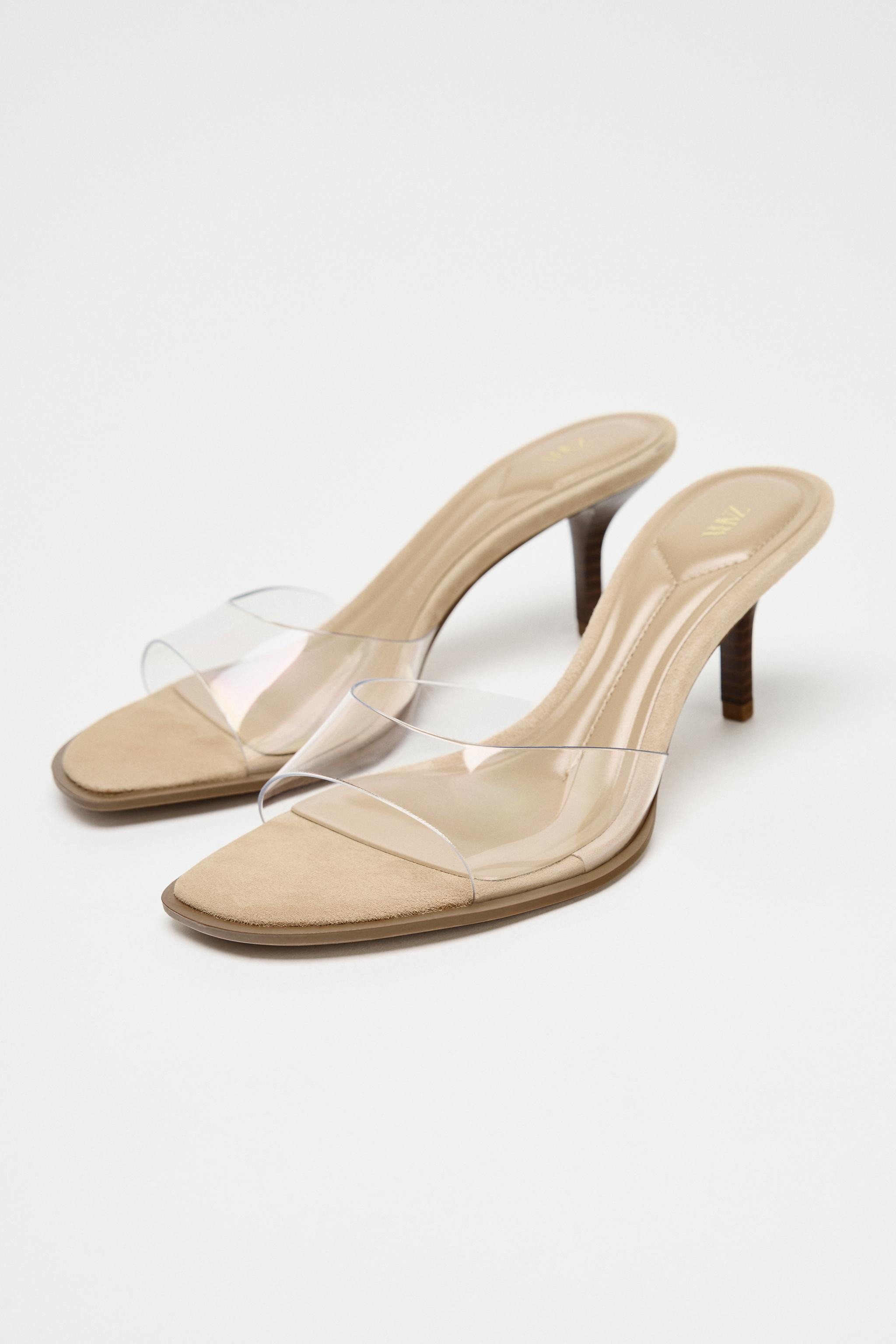 HIGH HEELED VINYL SANDALS | Zara US
