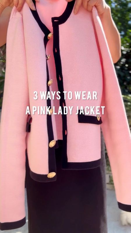 3 ways to wear a pink lady jacket! I really like the fit and fabric, I also bought this jacket in red. 

#LTKover40 #LTKstyletip #LTKVideo