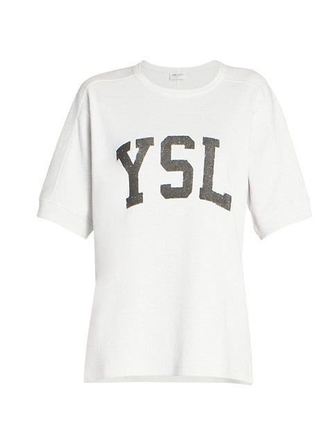 YSL Logo T-Shirt | Saks Fifth Avenue