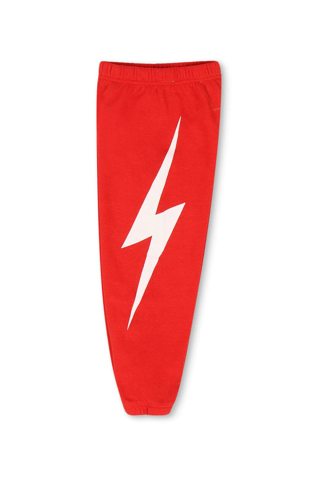 KIDS BOLT PRINT SWEATPANTS - RED // WHITE | Aviator Nation