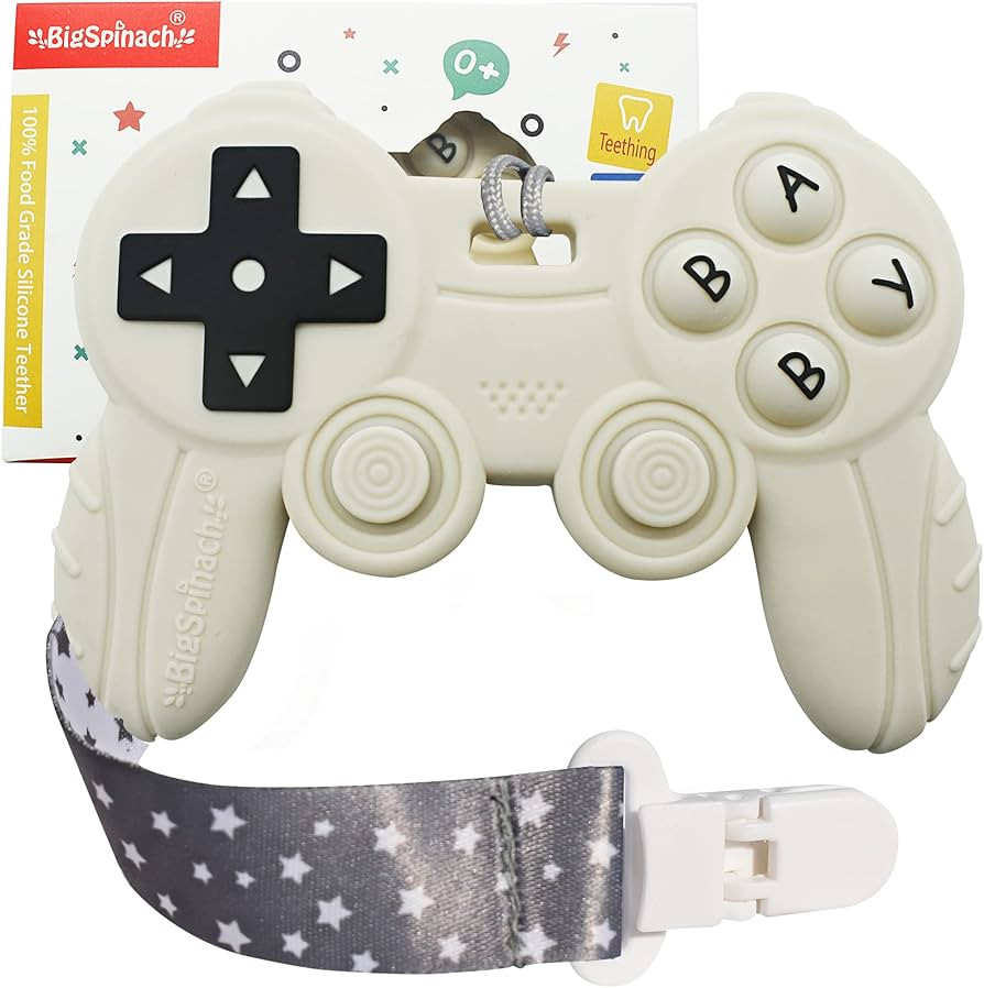 Cool Remote Game Control Teething Toy for Babies 0-6 6-12 Months,Game Controller Teether for Game... | Amazon (US)