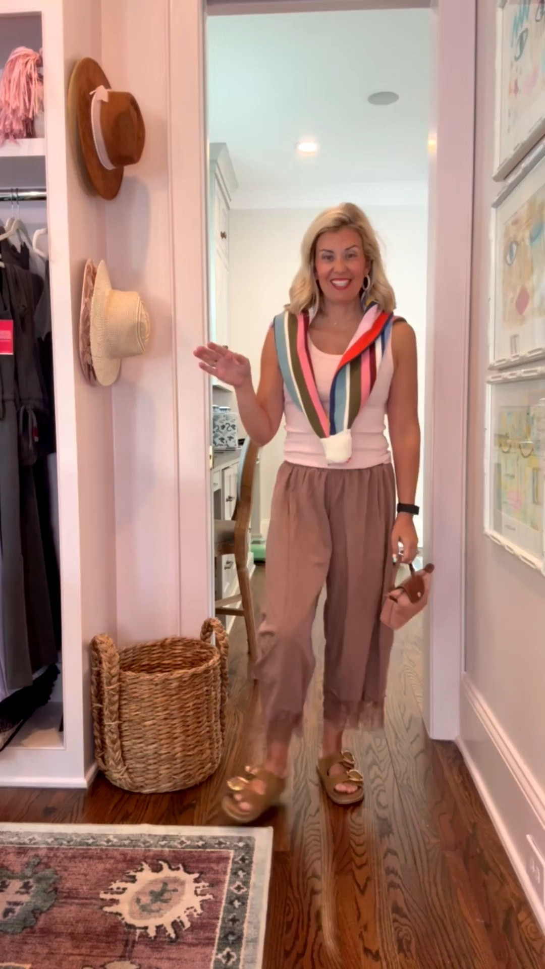 The most perfect fall transtion look! Add a pop of color to compete your outfit…..yes!! 
Pants - xs 
Tank - small
Stripe Sweater - xs
Sandals - 8 

Codes: 
Boden - HHCX on new styles 
Allie + Bess - Catherine20

#LTKdayinmylife #LTKootd #LTKmomlife