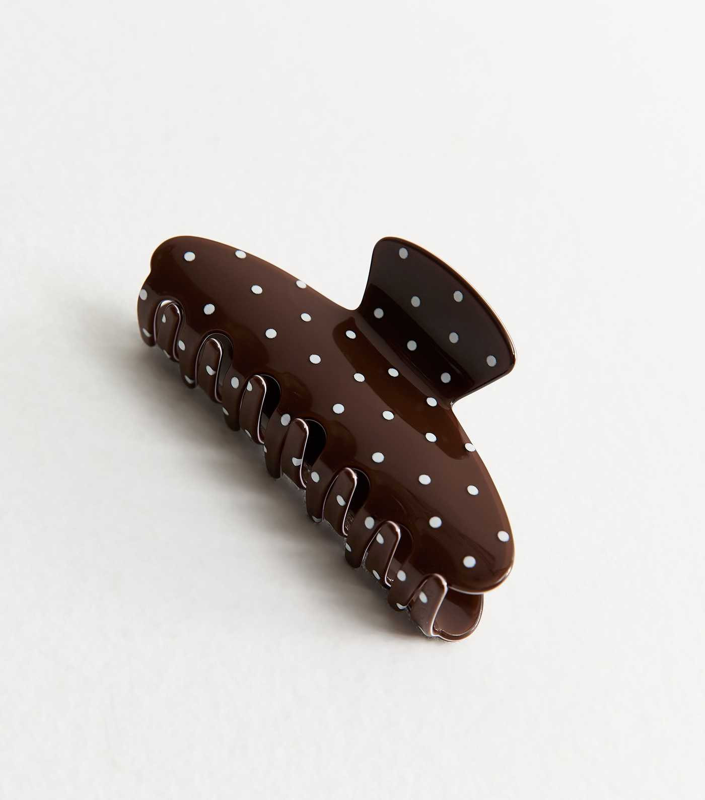 Brown Polka Dot Hair Claw Clip | New Look | New Look (UK)