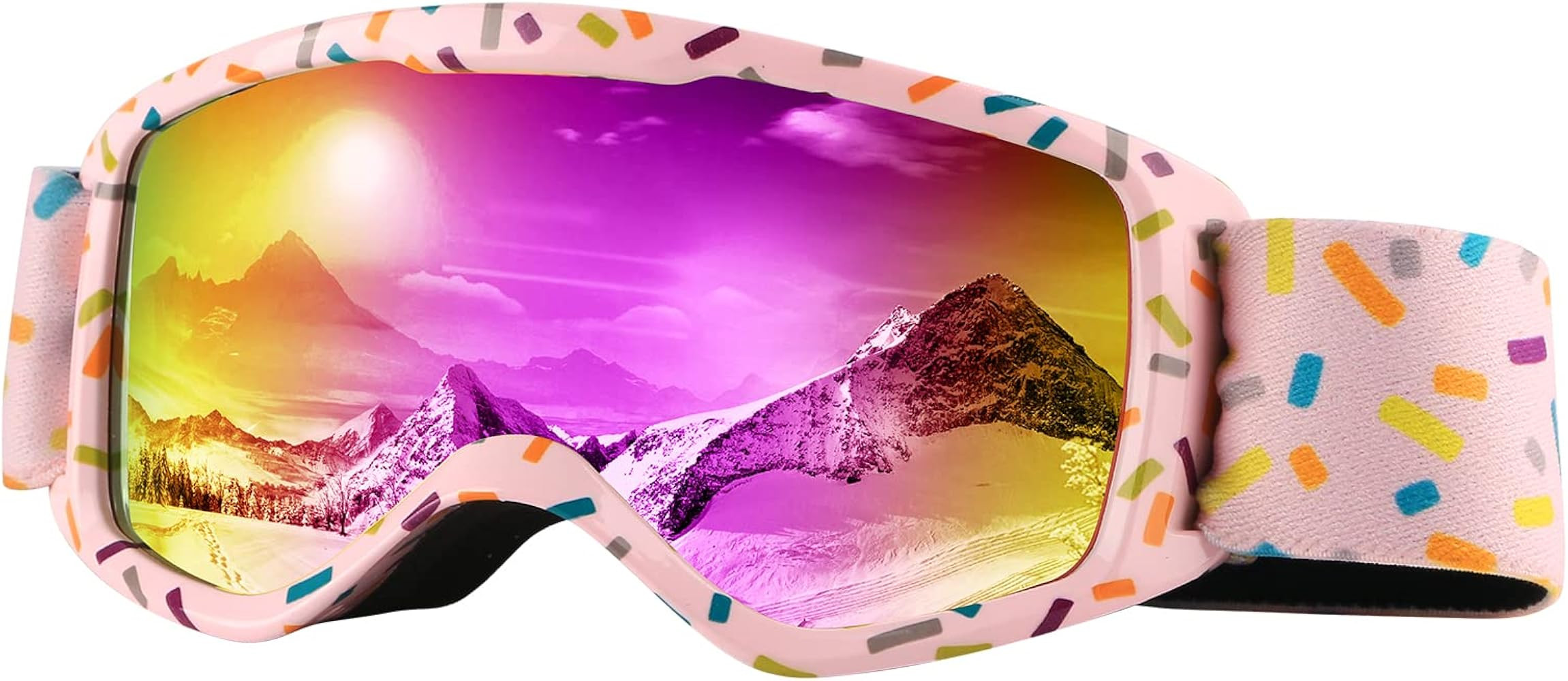 Kids Ski Goggles OTG Kids Snow Goggles Anti Fog UV Protection Snowboard Goggles, Helmet Compatibl... | Amazon (US)