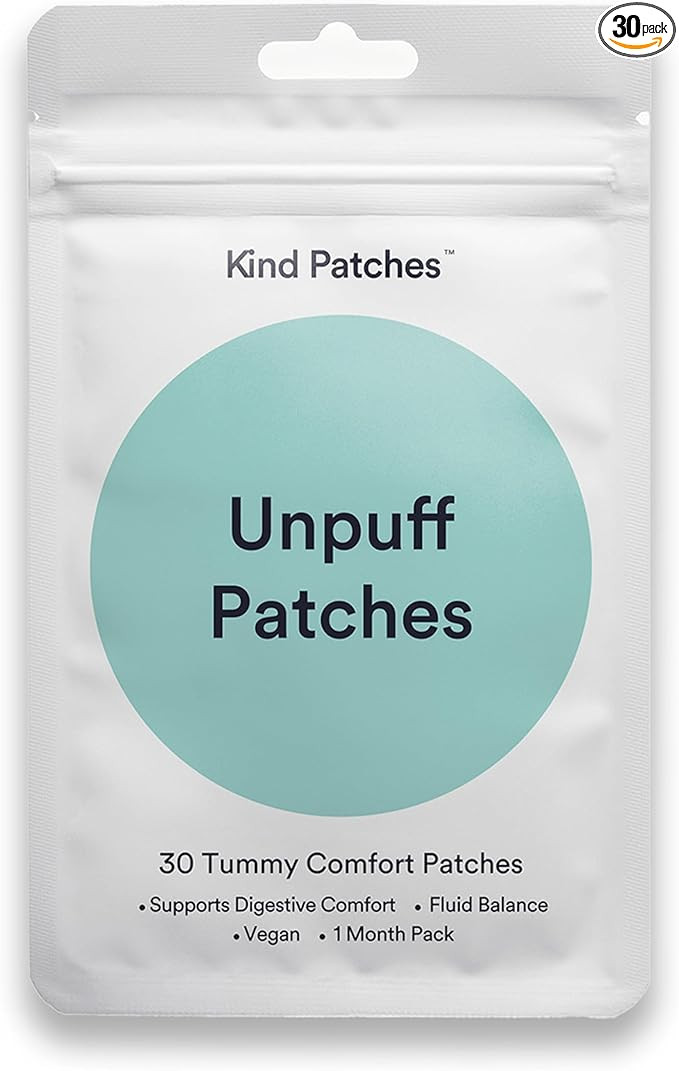 Kind Patches | Unpuff Patches | Detox Vitamin Patch with Dandelion & Ginger | Natural Herbal Supp... | Amazon (US)