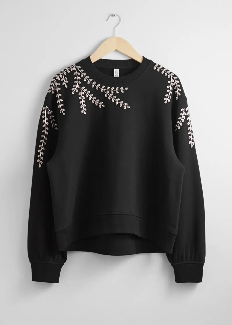 Oversized Beaded Sweatshirt | & Other Stories (EU + UK)