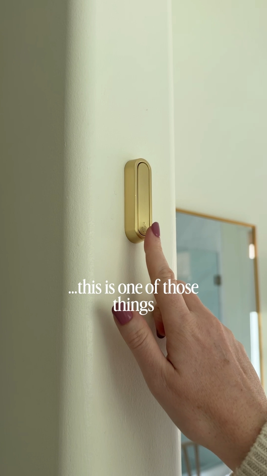 If you love when things are actually useful but still look good… this gold folding hook from Amazon is one of those finds.
We needed a spot to hang clothes near an outlet for steaming, and this ended up being such a good solution.

It folds away when you’re not using it, so it doesn’t stick out, and it just blends in really well.

It comes in a pack of two — we put the second one in our closet for hanging up outfits for the next day.
Just one of those small things that makes everyday routines a little easier.

#LTKHome