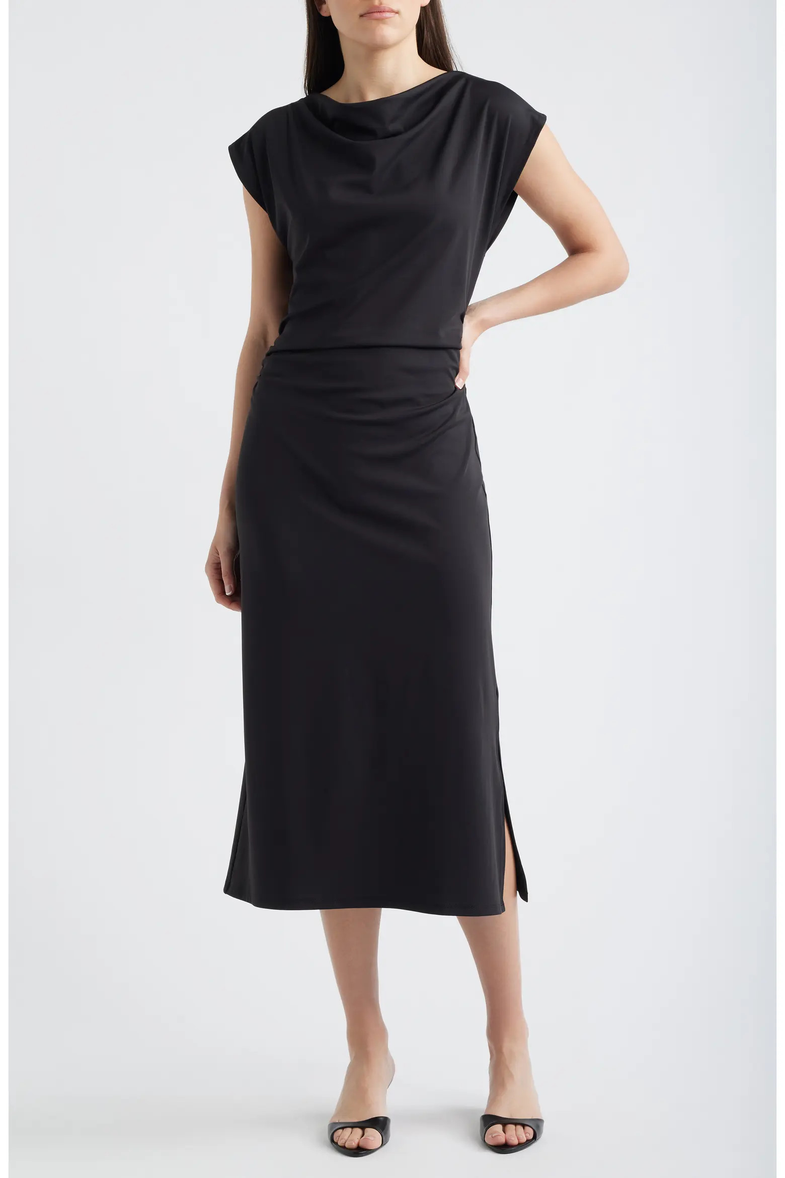 Draped Midi Dress (Women) | Nordstrom | Nordstrom