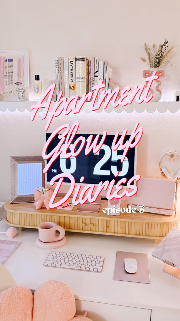 episode 3 of my apartment glow-up diaries 💕

if you’ve ever felt creatively uninspired by your space but moving just isn’t realistic right now… this series is for you. i’ve lived in my little LA apartment for 6 years, and since it’s rent-controlled, i’m pretty much never leaving. so instead of moving, i’m slowly giving it a renter-friendly makeover with small budget-friendly upgrades and DIY projects that make a big difference ✨

in this episode, i’m finally tackling my office space aka the desk in my living room. i haven’t felt inspired working from my desk lately, so i wanted to turn it into a cozy space i actually feel excited to be productive at again. i added a DIY scalloped floating shelf, reorganized everything, and started adding more colorful decor touches throughout 🖥️👩🏼‍💻🎀

save this if you’re planning your own desk glow-up, and follow if you don’t want to miss ep. 4, where I’ll be back to giving my kitchen a makeover again 👀🩷

#apartmentmakeover #deskorganization #dopaminedecor #renterfriendly #desktour

#LTKHome