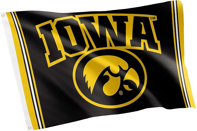 Desert Cactus University of Iowa Hawkeyes Flag 3x5 Ft Banner (G) | Officially Licensed UI Iowa Ha... | Amazon (US)