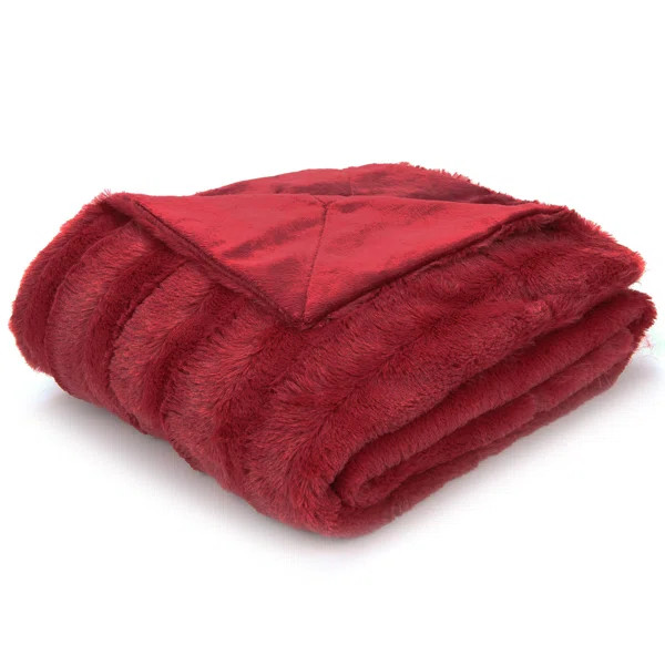 Caston Soft Faux Fur Throw | Wayfair Professional