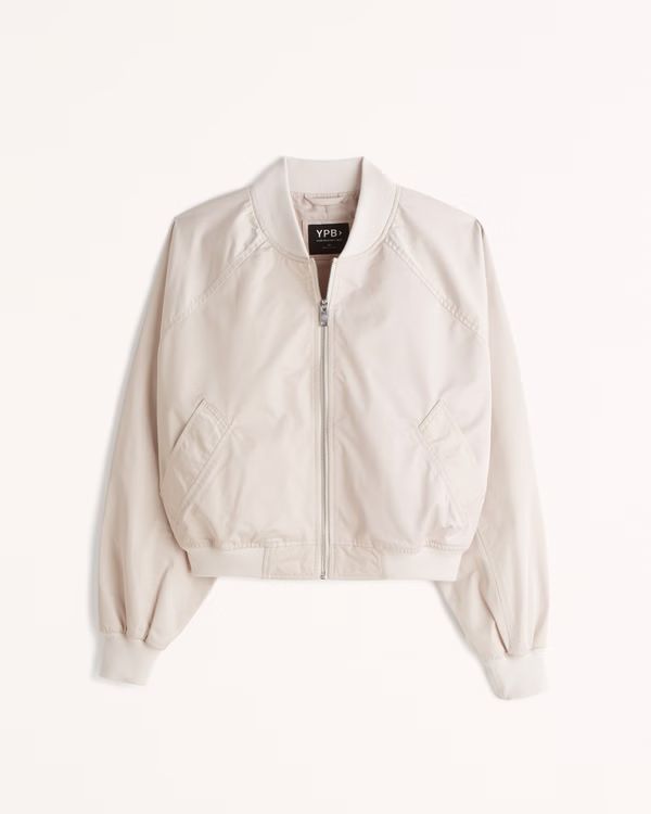 YPB Satin Bomber Jacket | Abercrombie & Fitch (US)
