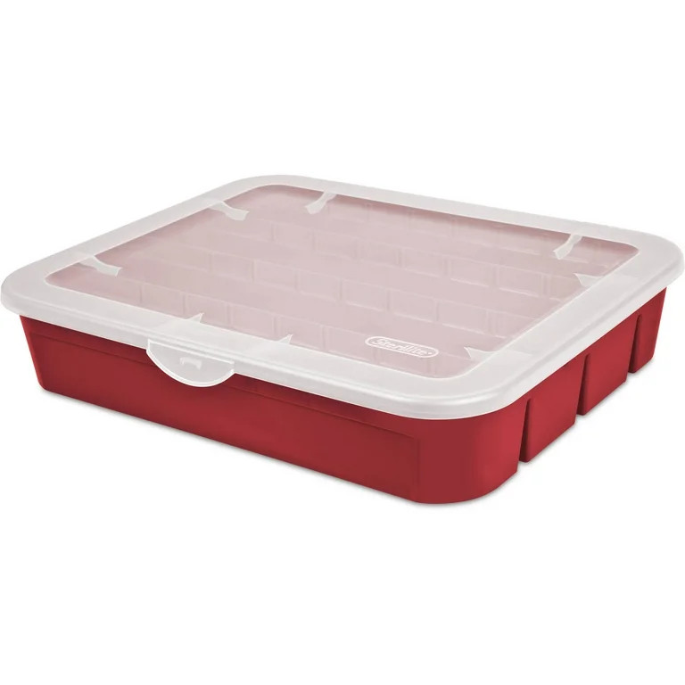 Sterilite Adjustable Ornament Case, Infra Red, Plastic | Walmart (US)