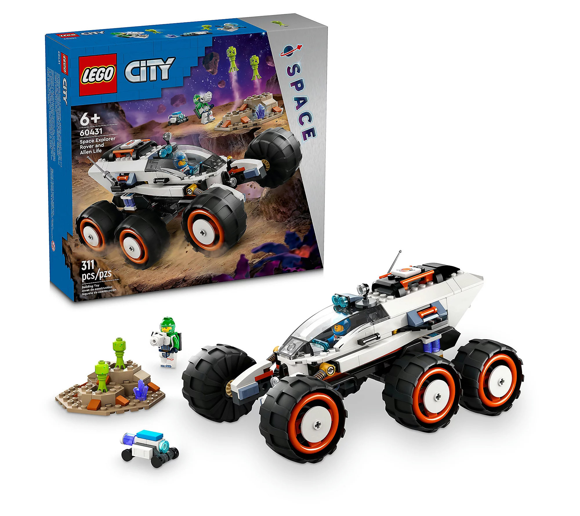 LEGO City Space Explorer Rover and Alien Life 6 0431 - 311 Pcs | QVC