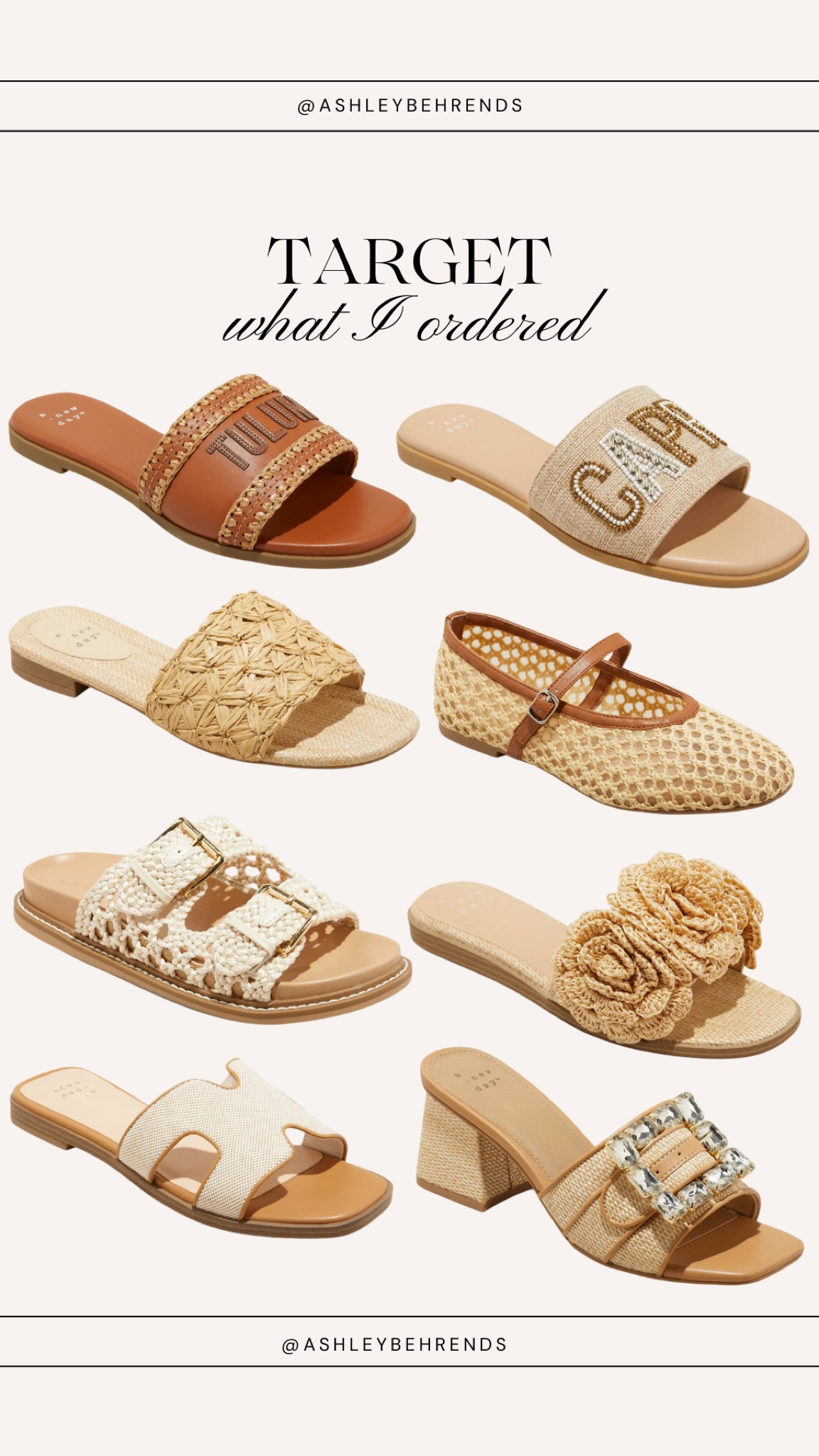 Target new arrivals of Spring shoes + sandals! 🩴🎯☀️ High sell out risk! So many cute neutral flat options and designer inspired looks all $40 and under! 

#LTKSeasonal #LTKFindsUnder50 #LTKShoeCrush