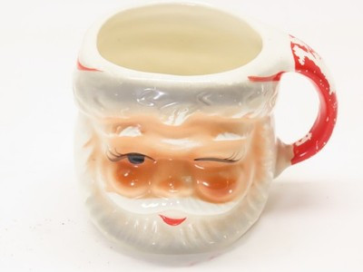 Vintage Christmas Winking Santa Mug Cup Brinn Japan Ceramic Porcelain D3679 | eBay US