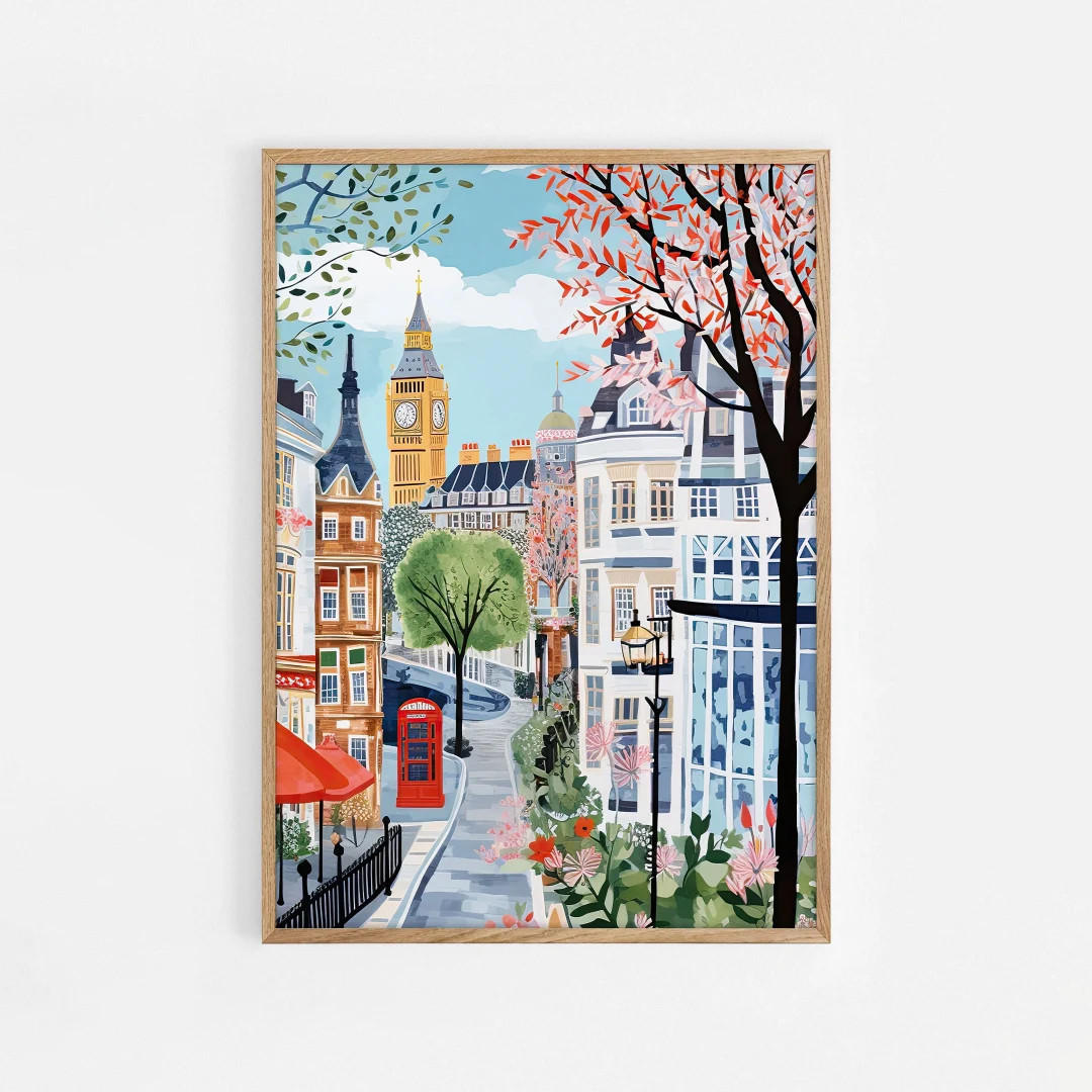 London Art Print, London Wall Art, England Art Print, London Poster, London Gift, Travel Gift, Tr... | Etsy (US)