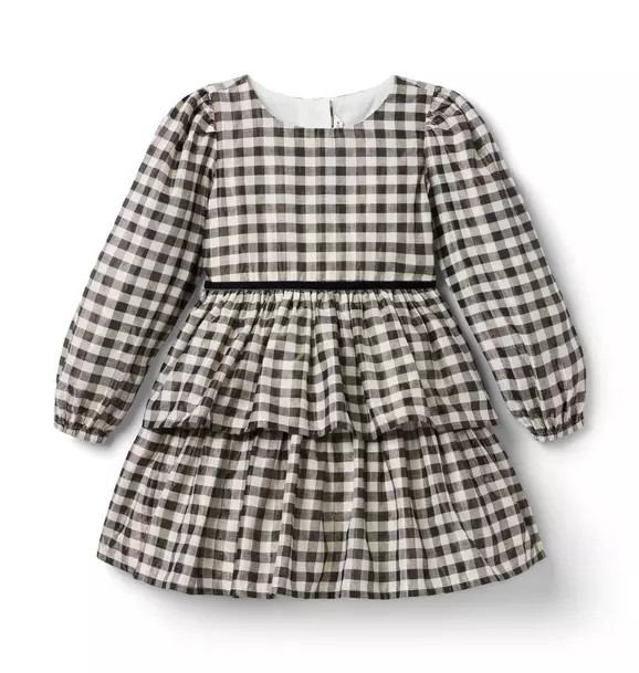 Gingham Shimmer Dress | Janie and Jack